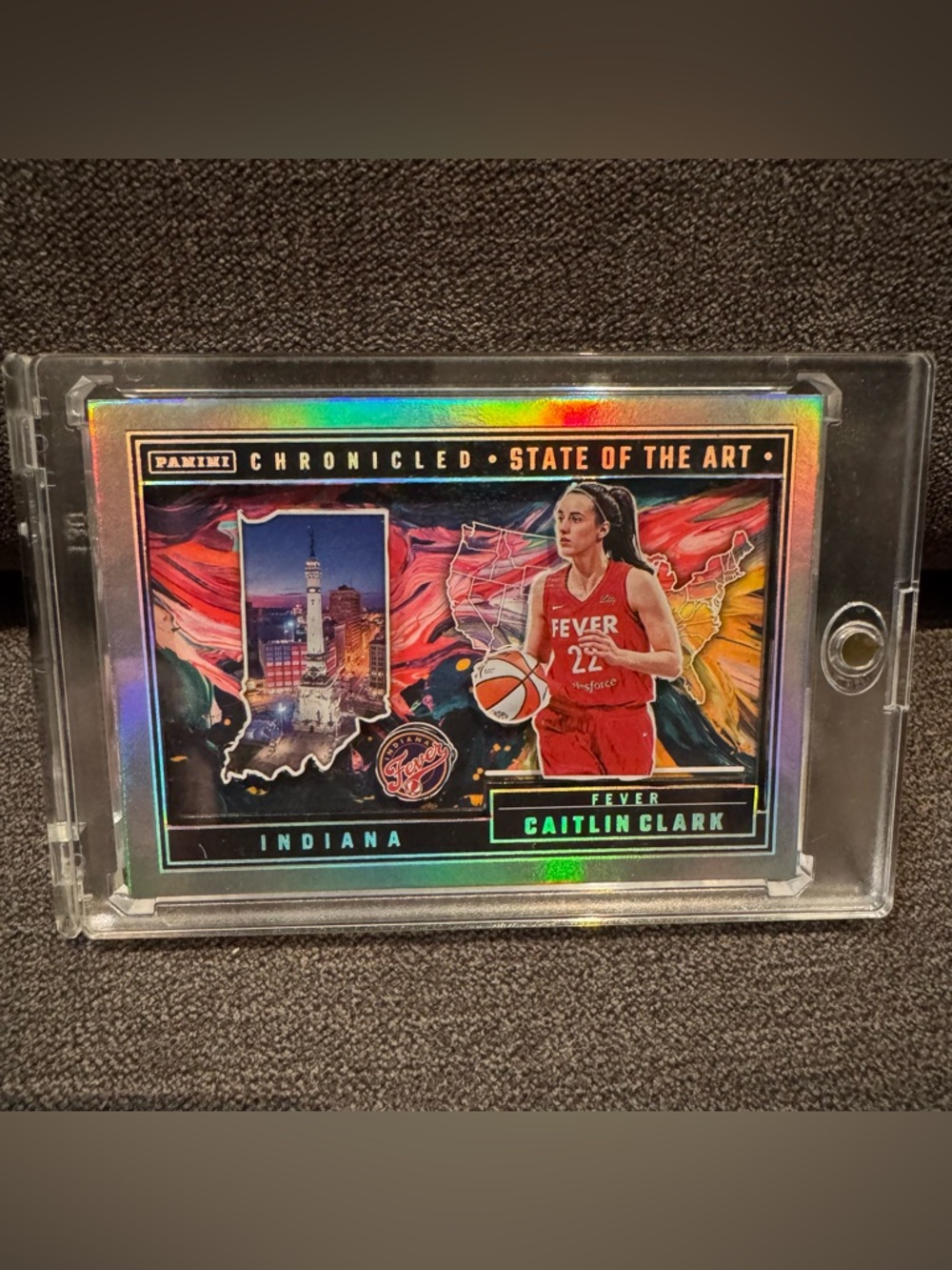 Custom 3D Floater - Caitlin Clark State of the Art - Indiana Fever - Red Jersey
